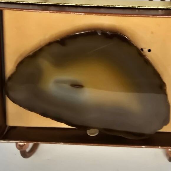 Agate Slice Belt Buckle Eterna-Klad Wheeler Lemmon SD 3 x 4 NIB w/paperwork - Picture 3 of 11